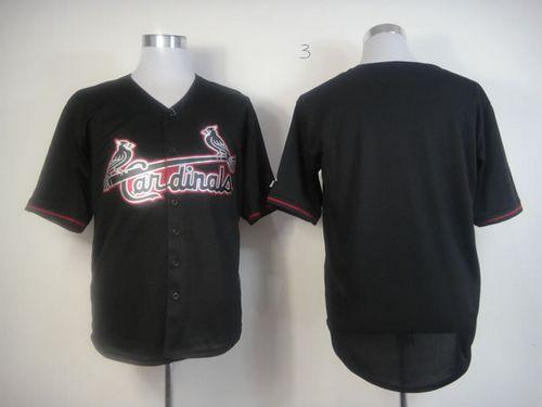 Cardinals Blank Black Fashion Stitched MLB Jersey